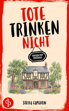 Tote trinken nicht Cover mit illustriertem englischen Pub und knallig-rotem Titel