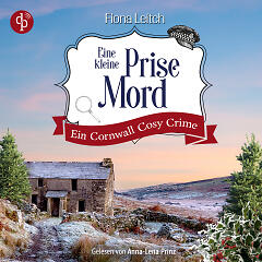 Eine kleine Prise Mord mit cosy Banner und Cornwall-Landschaft