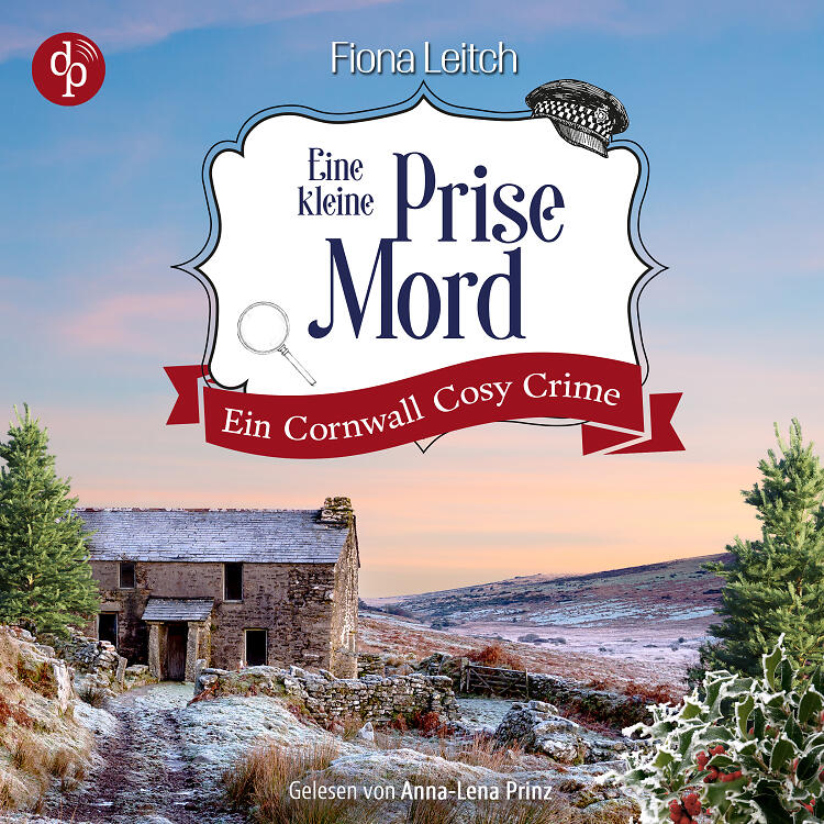Eine kleine Prise Mord mit cosy Banner und Cornwall-Landschaft
