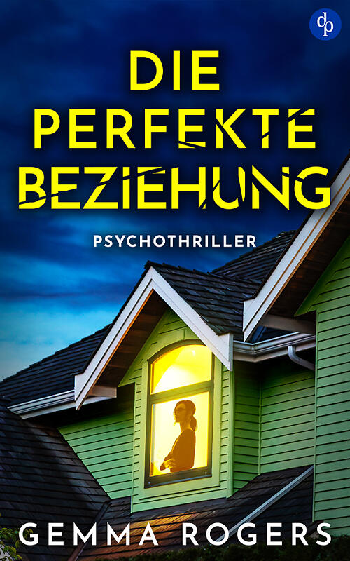 Die perfekte Beziehung Cover mit Frauensilhouette in einem Fenster