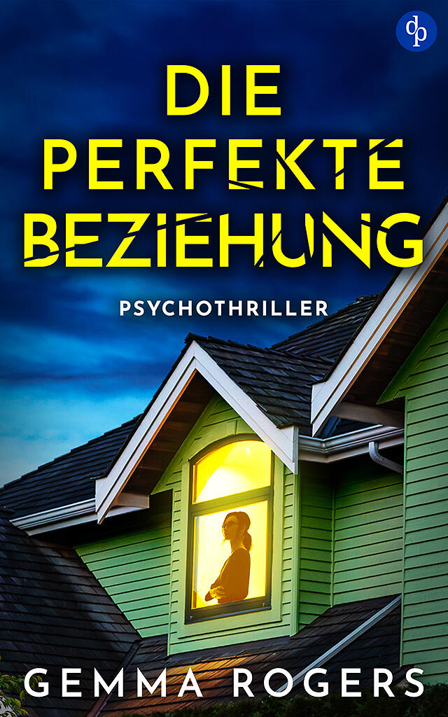 Die perfekte Beziehung Cover mit Frauensilhouette in einem Fenster