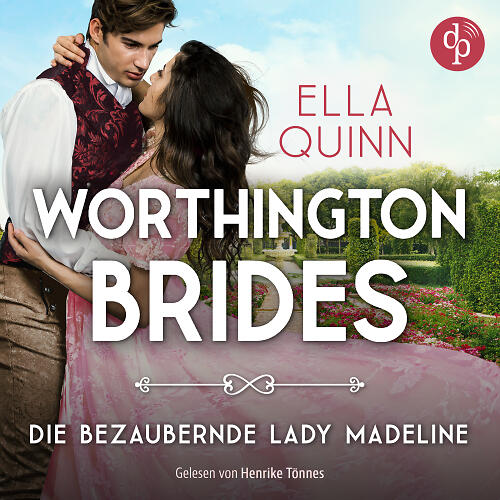 Die bezaubernde Lady Madeline Audio-Cover mit Pärchen und englischem Garten
