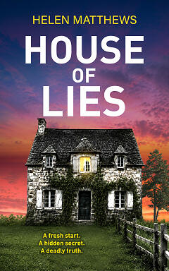 House of Lies cover with French house and dramatic pink sky