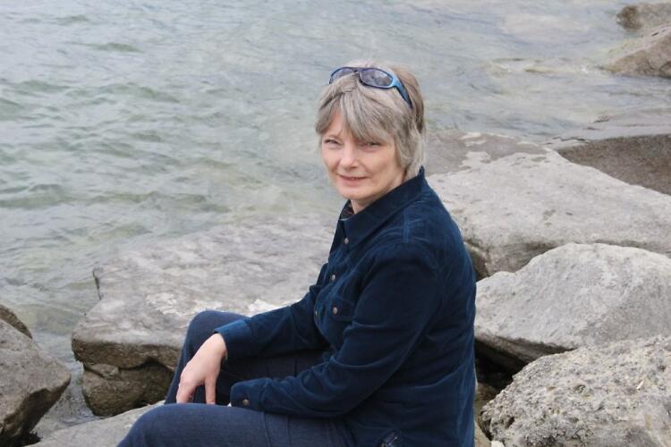 Melinda Huber by the lake